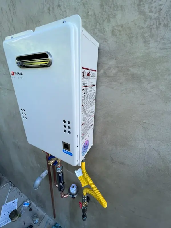 Tankless water heater installation for University of Nevada homes